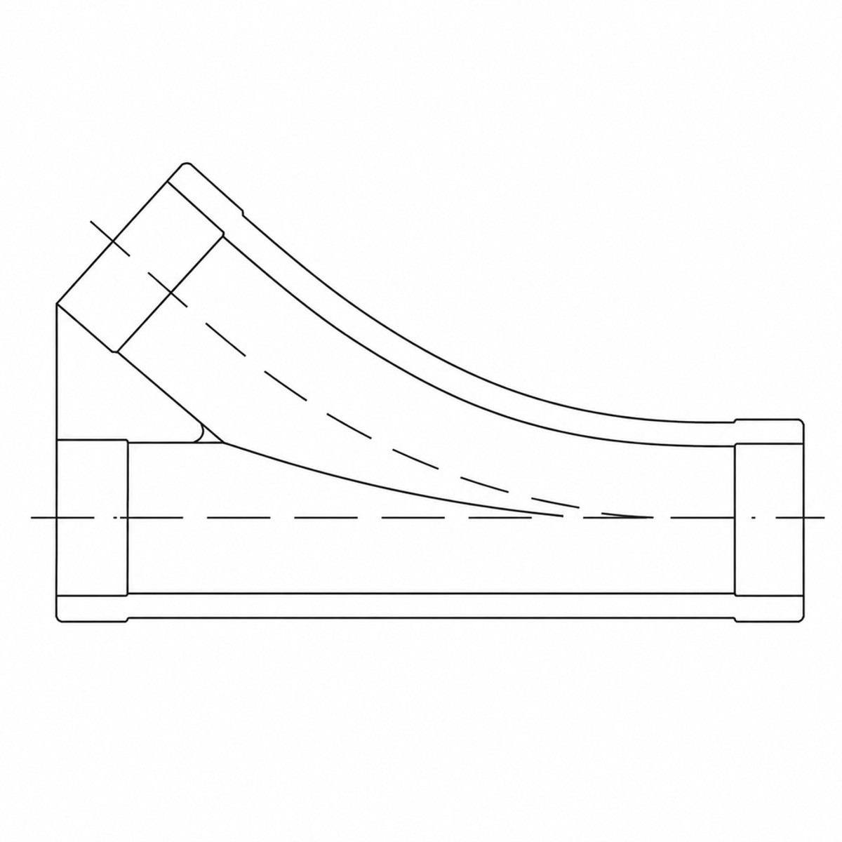 PTS-Y Tube- PVC,Koyu Gri,R:650mm, d:3,2mm OD:160
